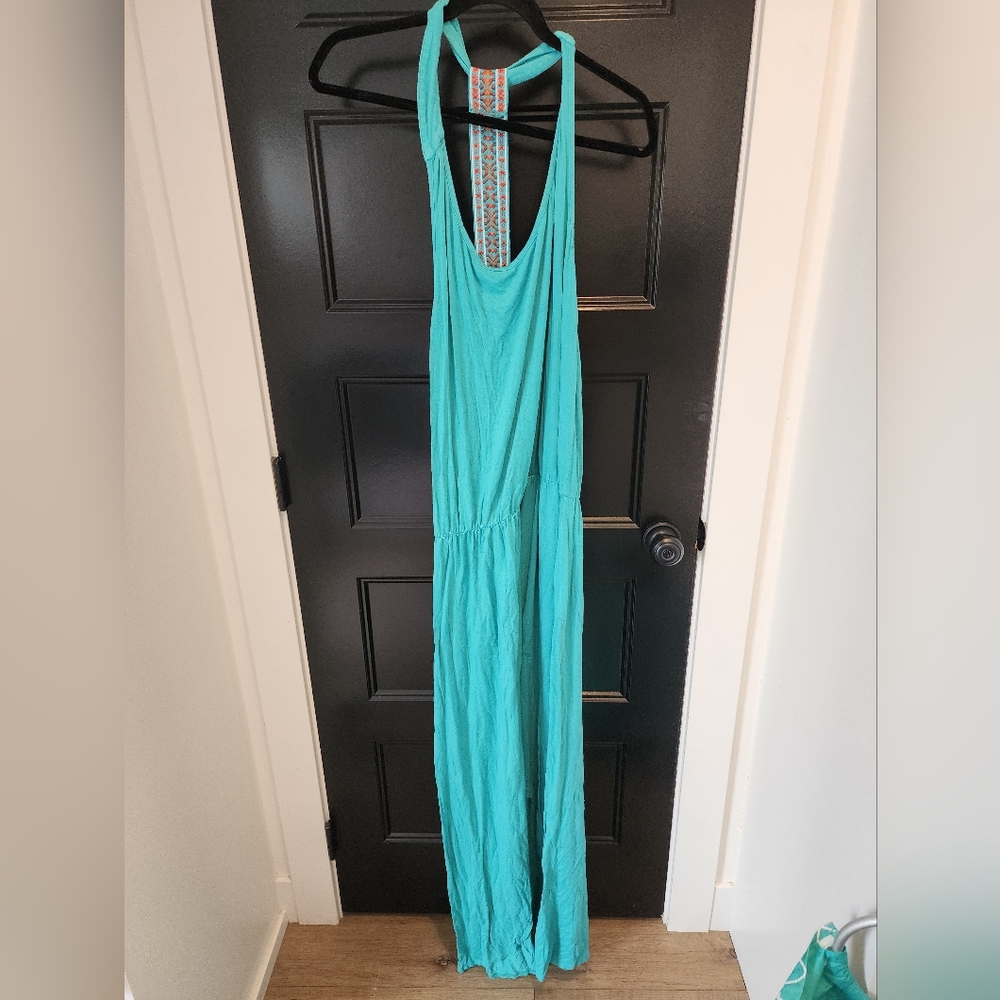 Turquoise Western Summer Dress XL Wrangler Brand